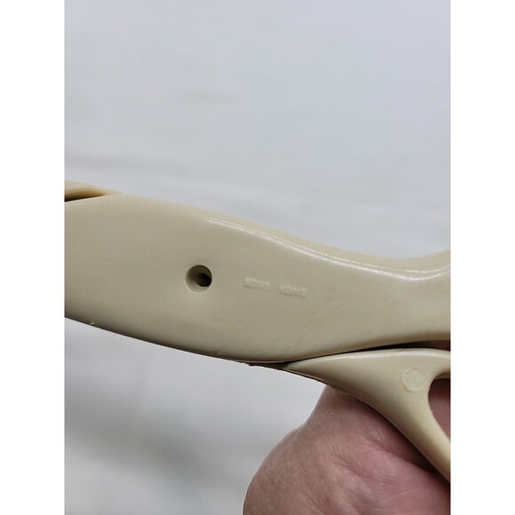 Mid Century Salad Tongs Hard Plastic Beige Color 11”  Hong Kong - Picture 12 of 16